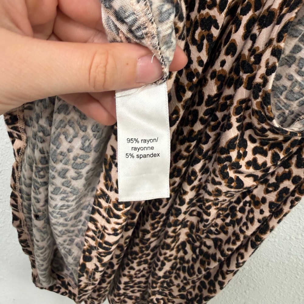 Maurices Womens Plus Size 3 Leopard Print Braided Racerback Tank Top Animal - Picture 6 of 7